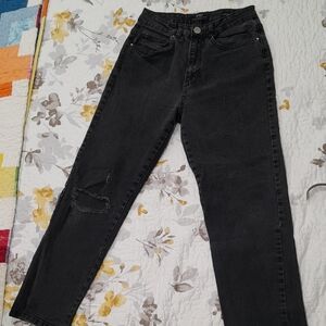 Cotton On Black Stretch Straight Leg Jeans